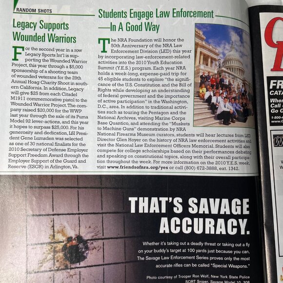 American Rifleman NRA Magazine August 2010 Vol 158 No 8 u National Rifle Associa - Picture 7 of 11